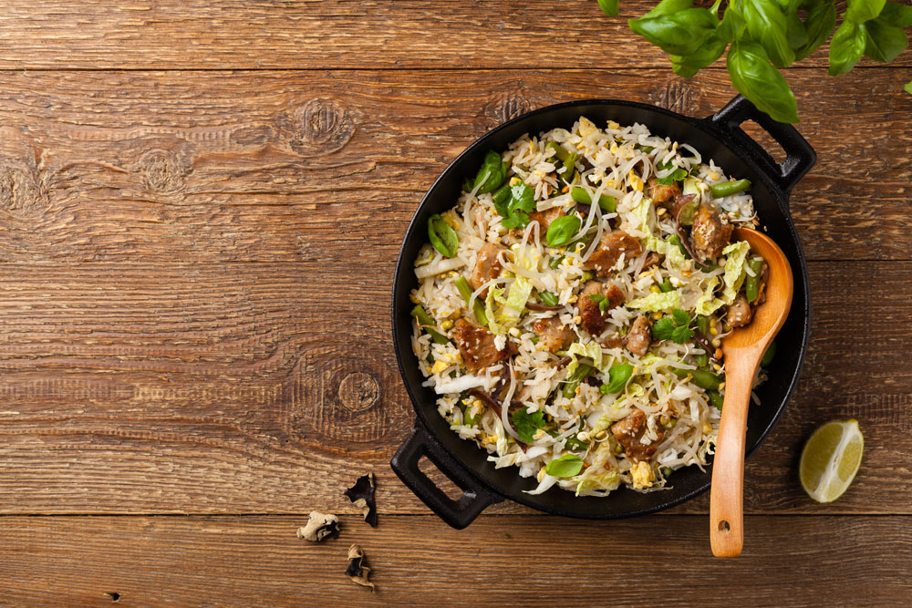 Chou-chinois-au-champignon-et-riz